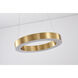 Canada LED 16 inch Gold LED Chandelier Ceiling Light